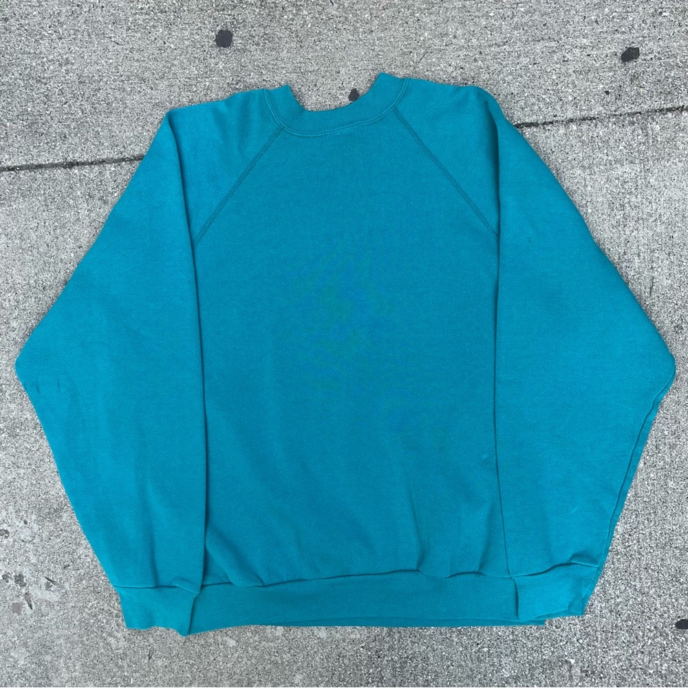 Vintage Tultex blank green sweatshirt